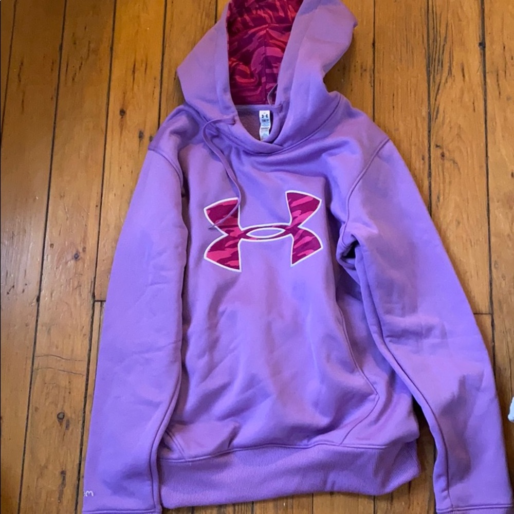 Under Armor hooded sweatshirt in purple